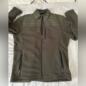 Free Country Mens Green Superior Comfort Warm Grid Fleece Jacket Sz X-Large NWOT